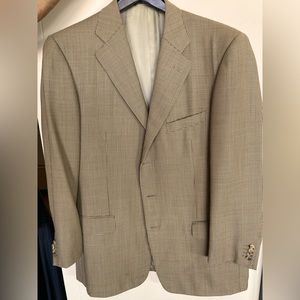 Zegna wool tan sport coat